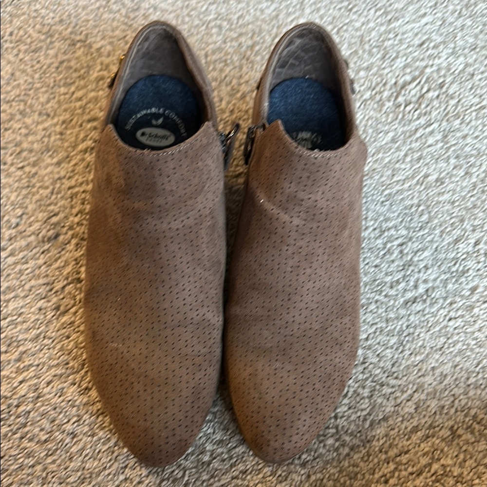 Dr. Scholl's Brown Ankle Boots Comfortable Booties Size 9